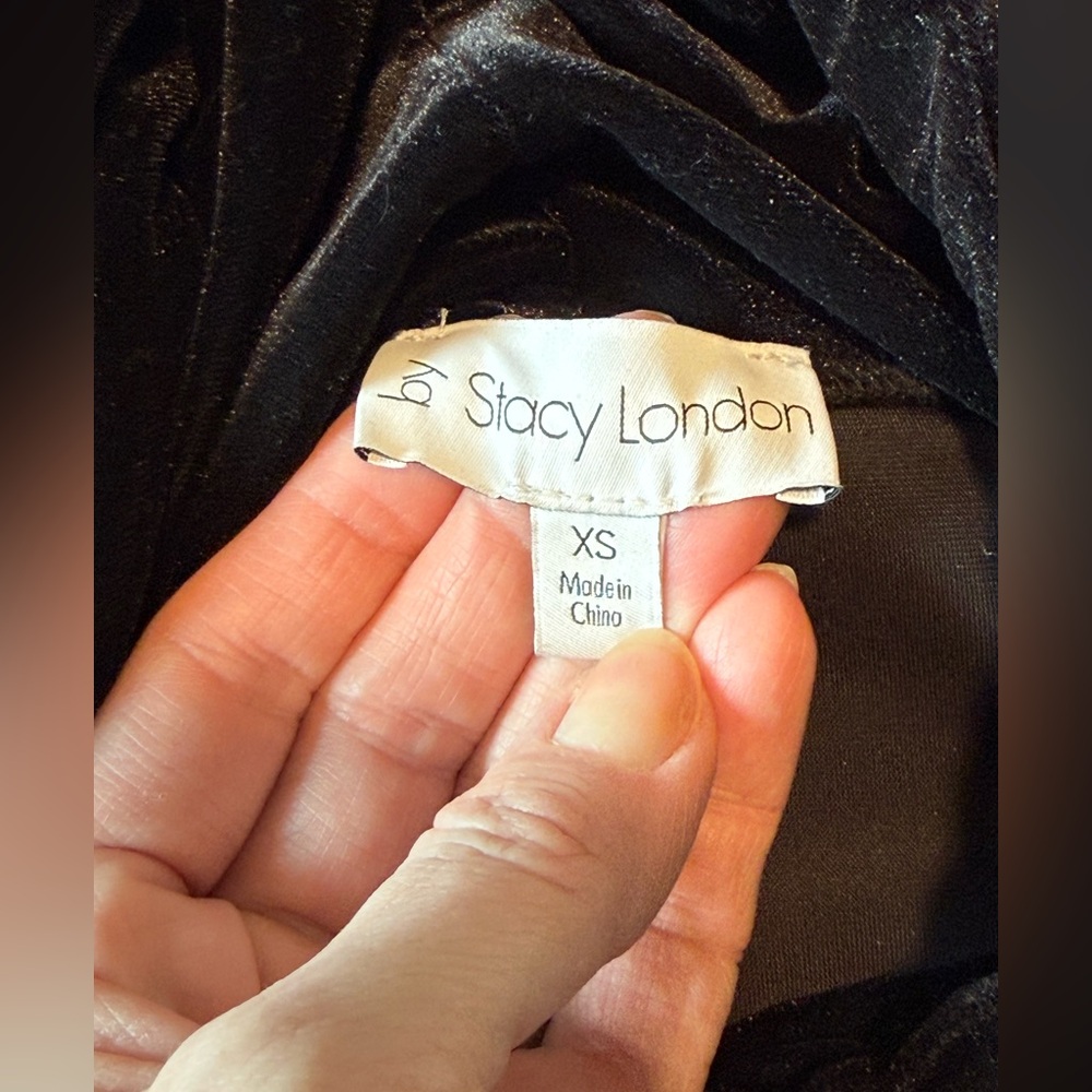 By Stacy London Velvet Black Hoodie - Picture 13 of 13